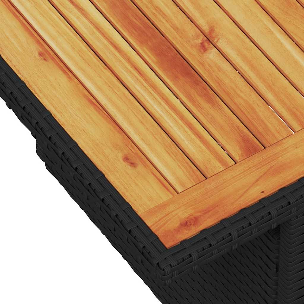 9-Delige Loungeset Met Kussens Poly Rattan Acacia