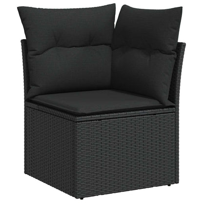 9-Delige Loungeset Met Kussens Poly Rattan Acacia