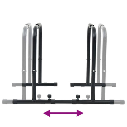 Dip Bar Zwart 116 X 66 X 74.5 Cm Poedergecoat Staal