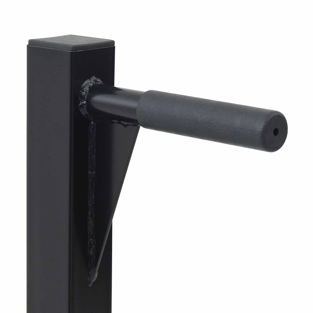 Dip Station Zwart 104 X 66.5 X 122 Cm Poedergecoat Staal
