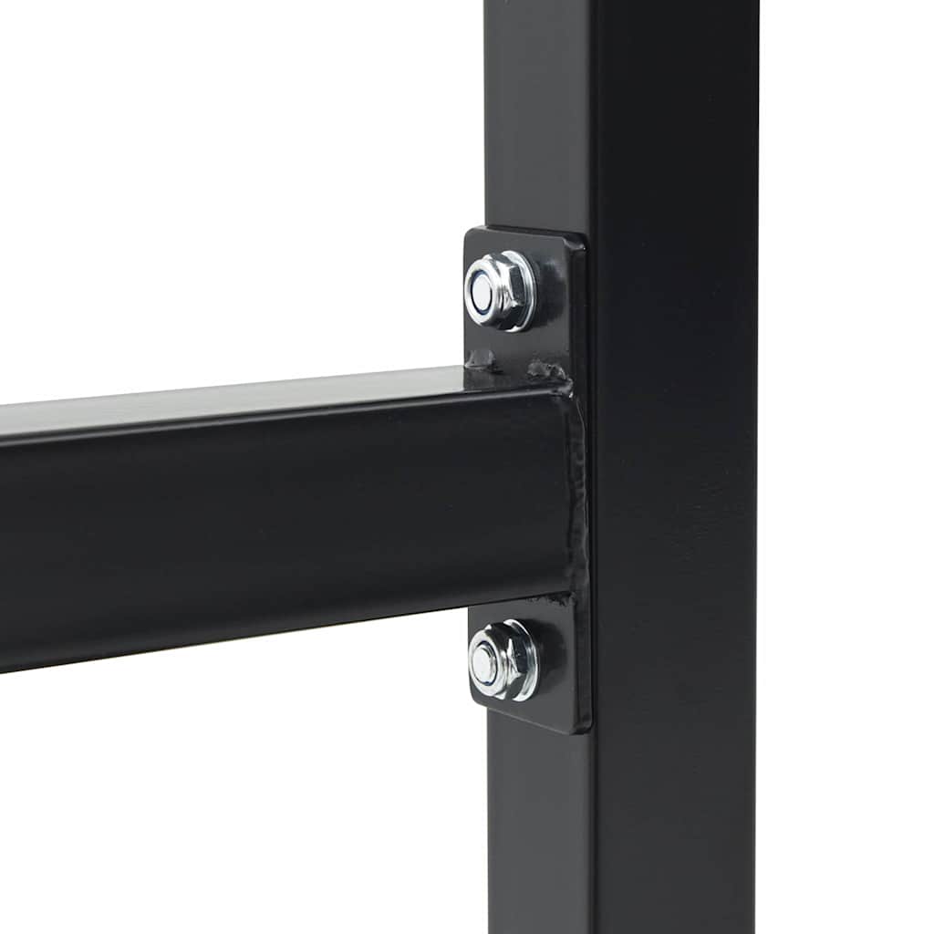Dip Station Zwart 104 X 66.5 X 122 Cm Poedergecoat Staal