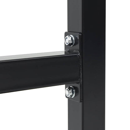 Dip Station Zwart 104 X 66.5 X 122 Cm Poedergecoat Staal