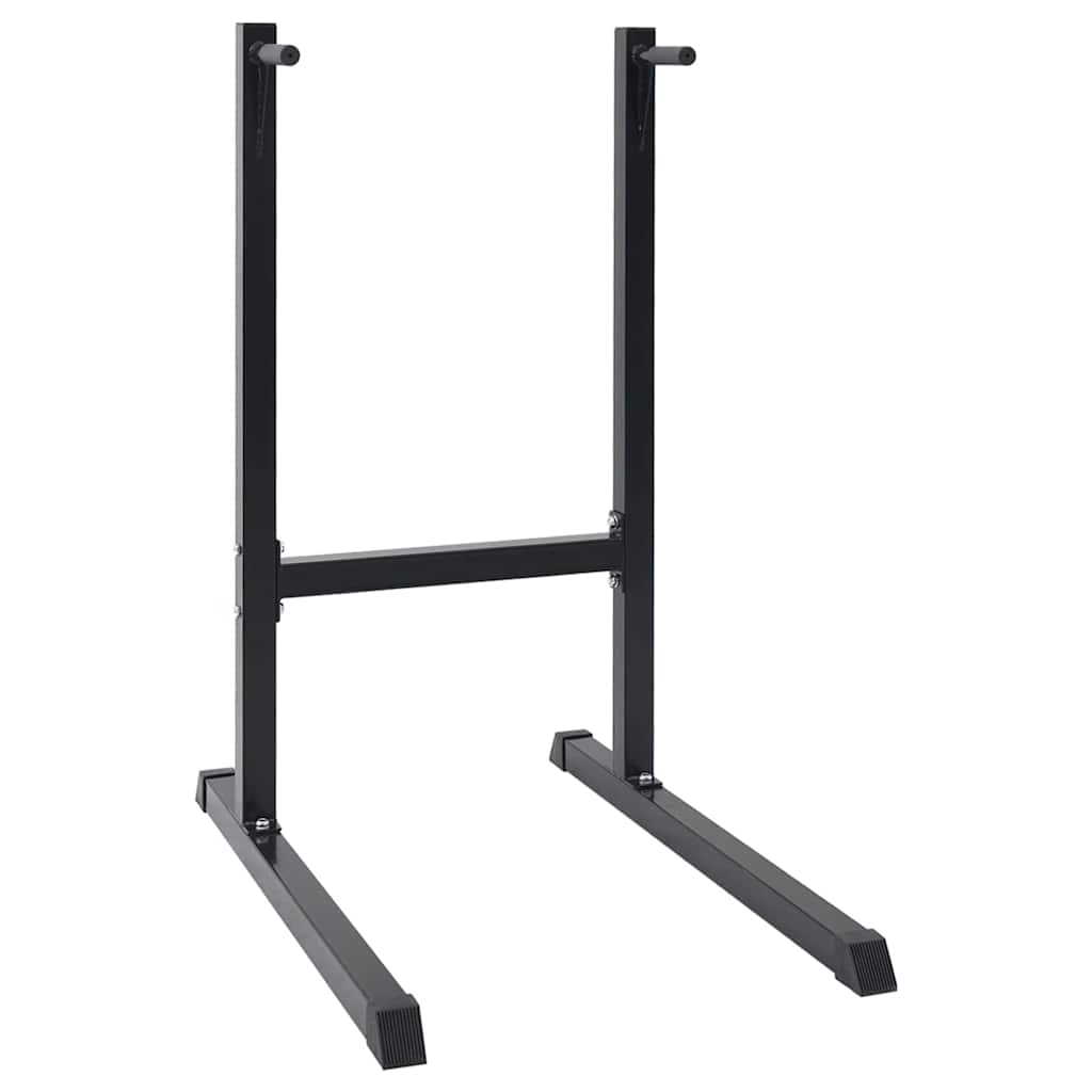 Dip Station Zwart 104 X 66.5 X 122 Cm Poedergecoat Staal