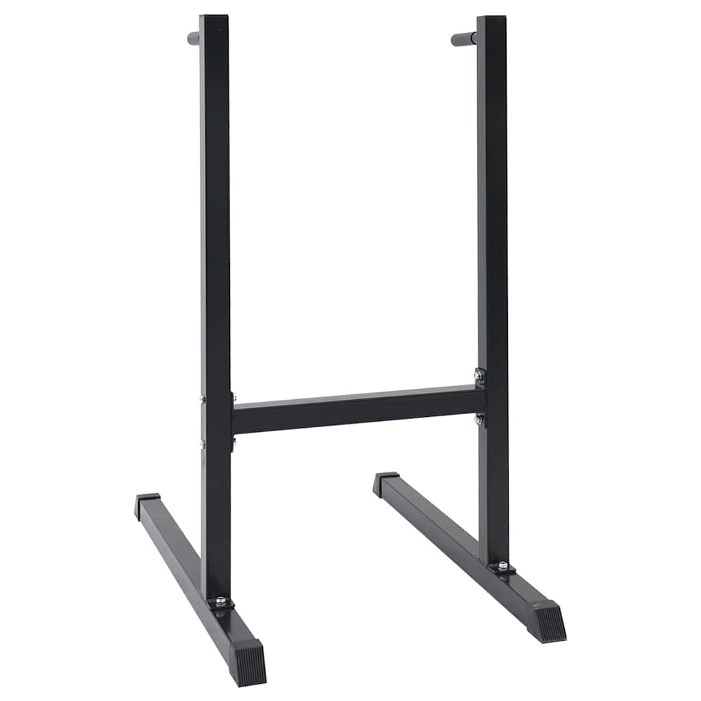Dip Station Zwart 104 X 66.5 X 122 Cm Poedergecoat Staal