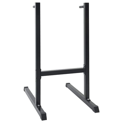 Dip Station Zwart 104 X 66.5 X 122 Cm Poedergecoat Staal