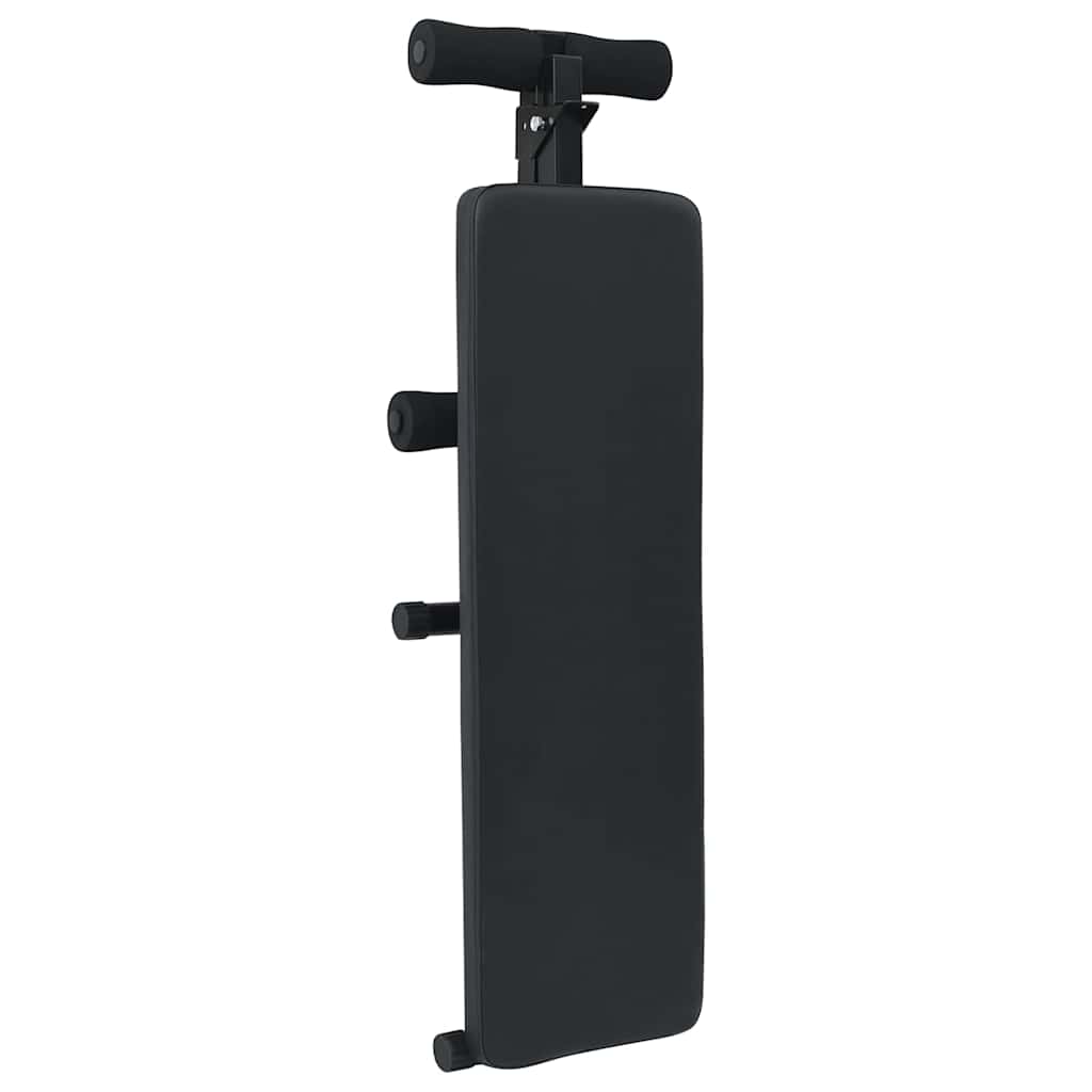 Opkrolbank Zwart 124 X 33.5 X 55 Cm Poedergecoat Staal