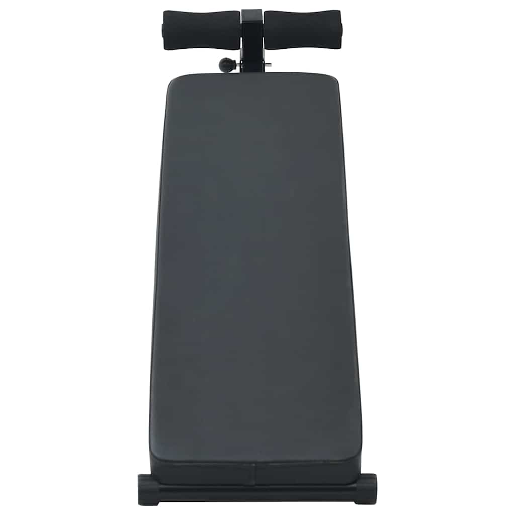 Opkrolbank Zwart 124 X 33.5 X 55 Cm Poedergecoat Staal