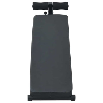 Opkrolbank Zwart 124 X 33.5 X 55 Cm Poedergecoat Staal