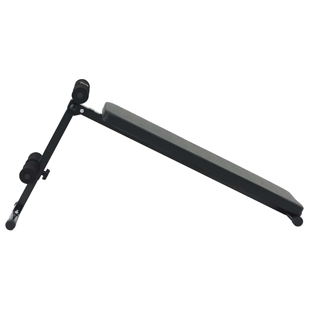 Opkrolbank Zwart 124 X 33.5 X 55 Cm Poedergecoat Staal