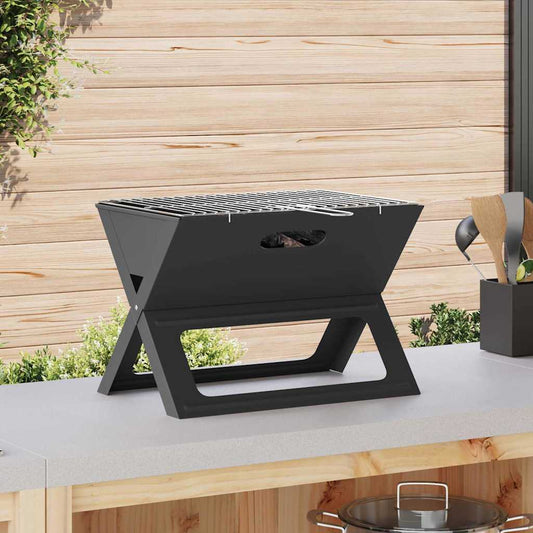 Buiten Grill Zwart 46 X 30 X 31 Cm Staal