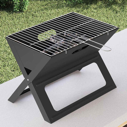 Buiten Grill Zwart 46 X 30 X 31 Cm Staal