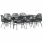 5-Delige Tuinset Met Kussens Poly Rattan Glas