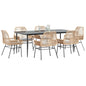5-Delige Tuinset Met Kussens Poly Rattan Glas