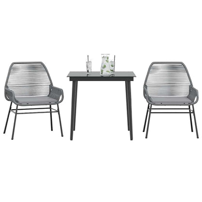 5-Delige Tuinset Met Kussens Poly Rattan Glas