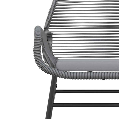 5-Delige Tuinset Met Kussens Poly Rattan Glas