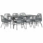 5-Delige Tuinset Met Kussens Poly Rattan Glas