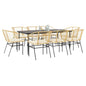 7-Delige Tuinset Met Kussens Poly Rattan Glas Bruin