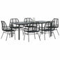 5-Delige Tuinset Met Kussens Poly Rattan Glas