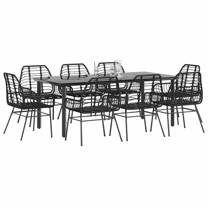 5-Delige Tuinset Met Kussens Poly Rattan Glas