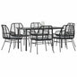 5-Delige Tuinset Met Kussens Poly Rattan Glas