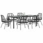 5-Delige Tuinset Met Kussens Poly Rattan Glas