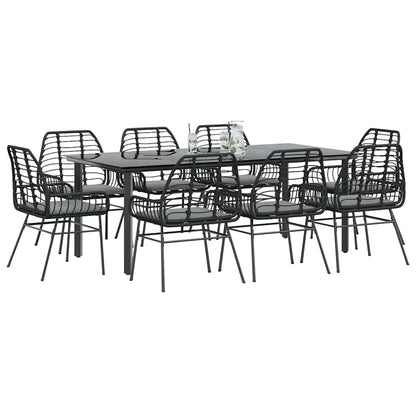 5-Delige Tuinset Met Kussens Poly Rattan Glas