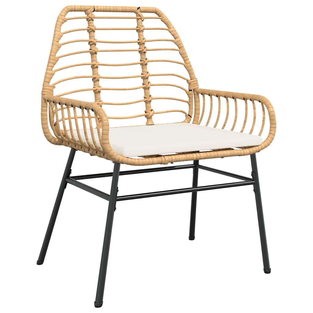 5-Delige Tuinset Met Kussens Poly Rattan Glas