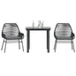 5-Delige Tuinset Met Kussens Poly Rattan Glas