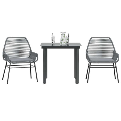 5-Delige Tuinset Met Kussens Poly Rattan Glas
