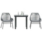 5-Delige Tuinset Met Kussens Poly Rattan Glas