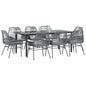 5-Delige Tuinset Met Kussens Poly Rattan Glas
