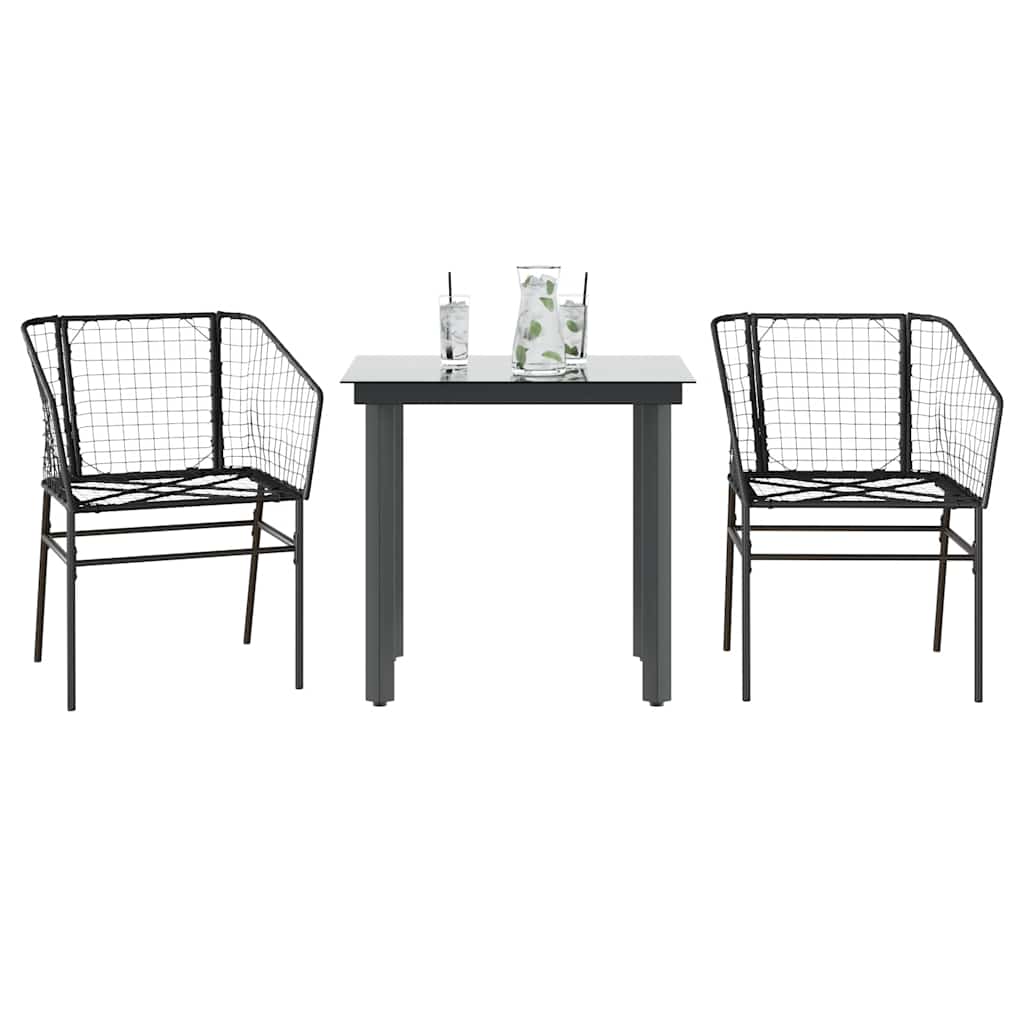 7-Delige Tuinset Met Kussens Poly Rattan Glas