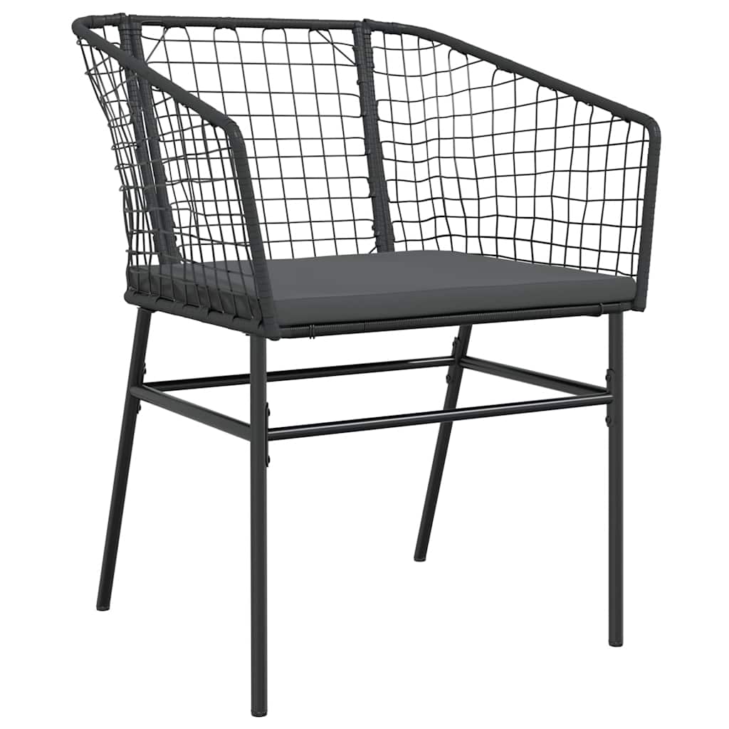 7-Delige Tuinset Met Kussens Poly Rattan Glas