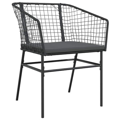 7-Delige Tuinset Met Kussens Poly Rattan Glas