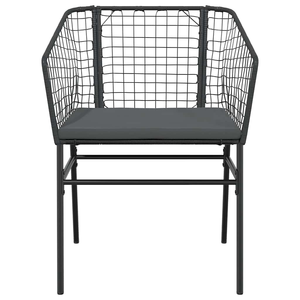 7-Delige Tuinset Met Kussens Poly Rattan Glas