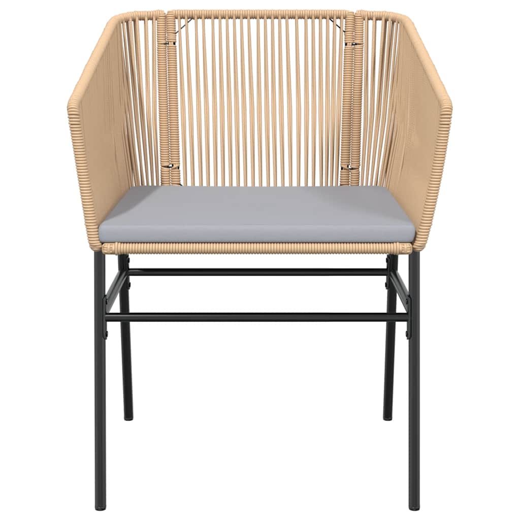 7-Delige Tuinset Met Kussens Poly Rattan Glas