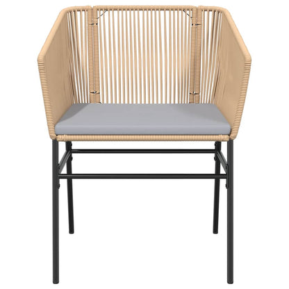 7-Delige Tuinset Met Kussens Poly Rattan Glas