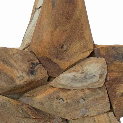 Kerstster Bruin Massief Teakhout