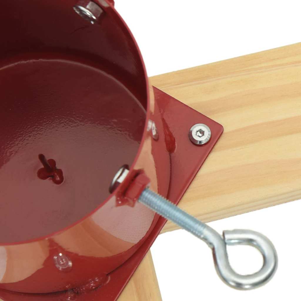 Kerstboomstandaard 1.73 50 X 50 X 16 Cm Massief Grenenhout