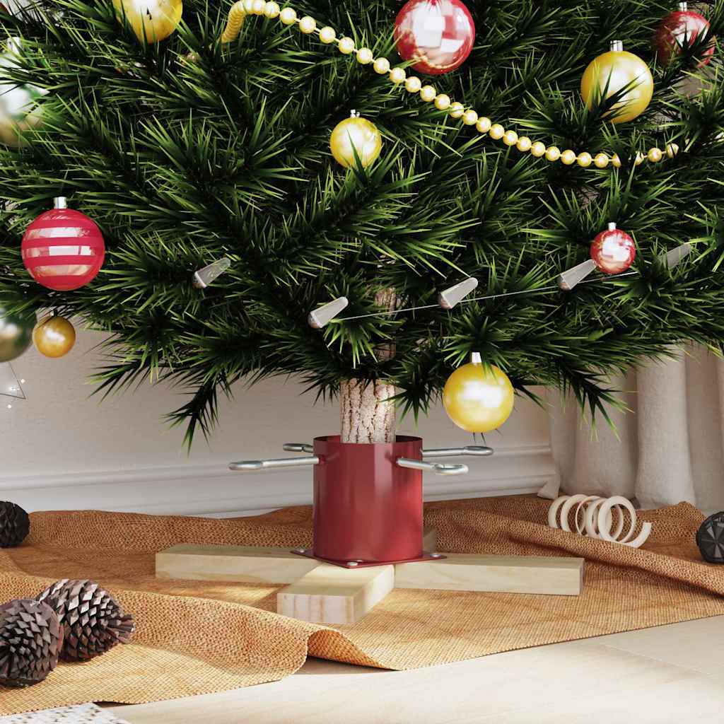 Kerstboomstandaard 1.73 50 X 50 X 16 Cm Massief Grenenhout