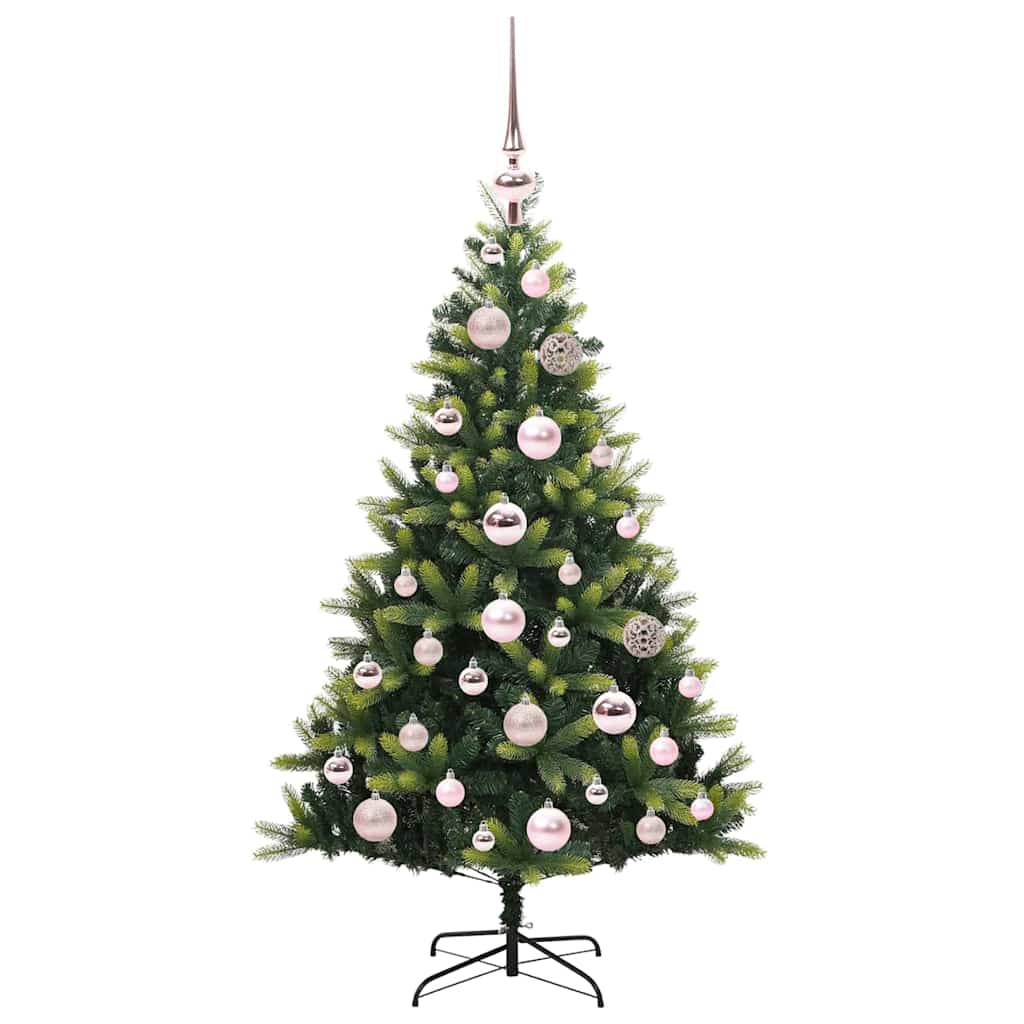 Kunstkerstboom Met Scharnier 150 Leds Groen Pvc En Pe