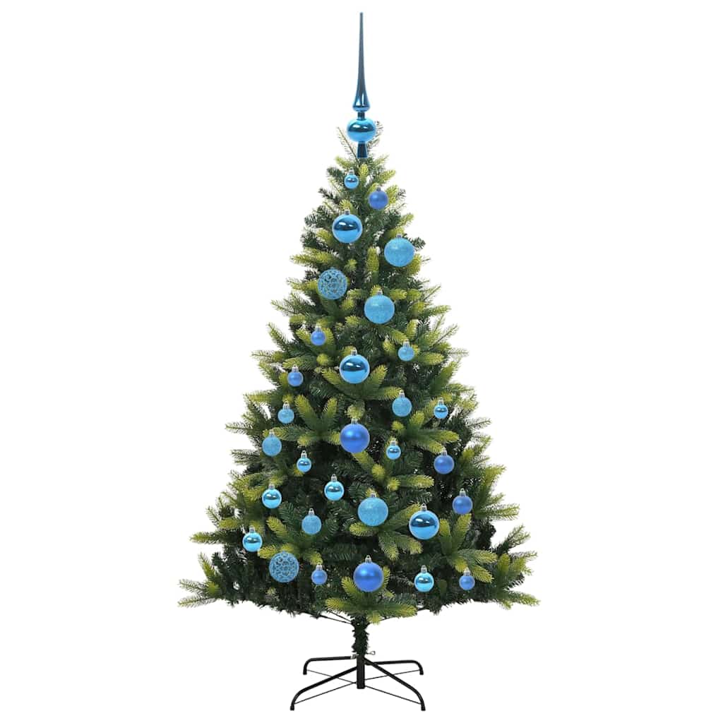 Kunstkerstboom Met Scharnier 150 Leds Groen Pvc En Pe