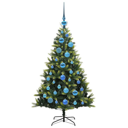 Kunstkerstboom Met Scharnier 150 Leds Groen Pvc En Pe