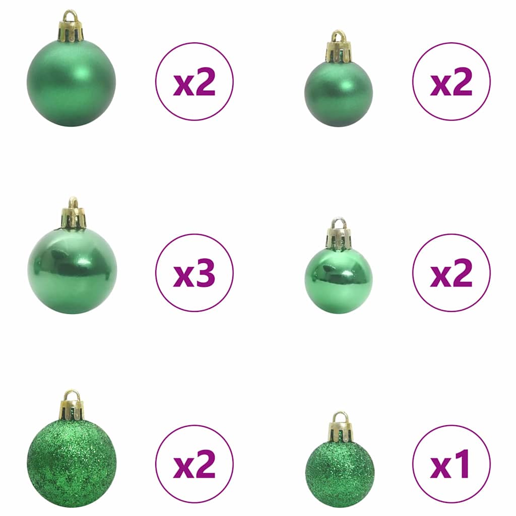 Kunstkerstboom Met Scharnier 150 Leds Groen Pvc En Pe