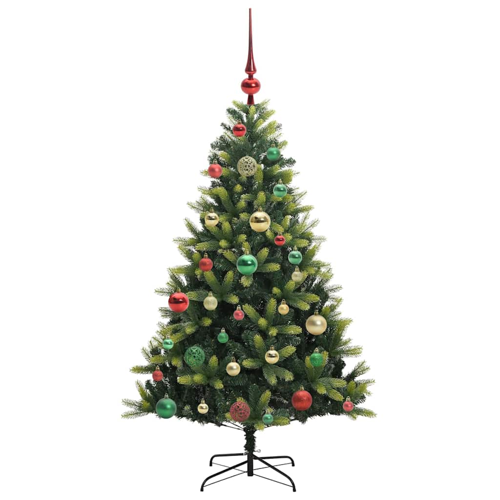 Kunstkerstboom Met Scharnier 150 Leds Groen Pvc En Pe