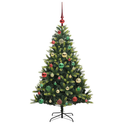 Kunstkerstboom Met Scharnier 150 Leds Groen Pvc En Pe