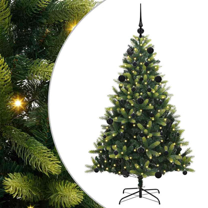 Kunstkerstboom Met Scharnier 150 Leds Groen Pvc En Pe