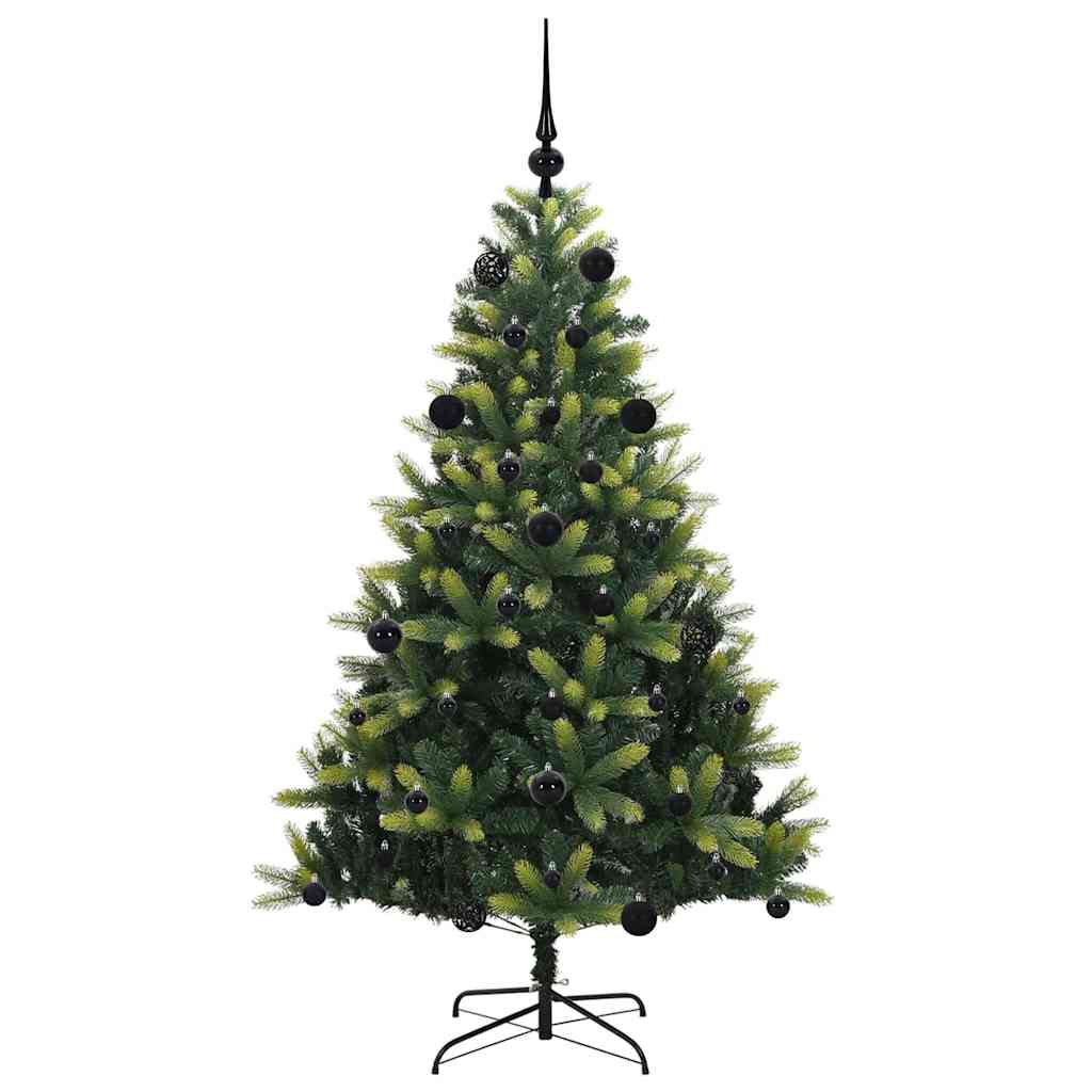 Kunstkerstboom Met Scharnier 150 Leds Groen Pvc En Pe