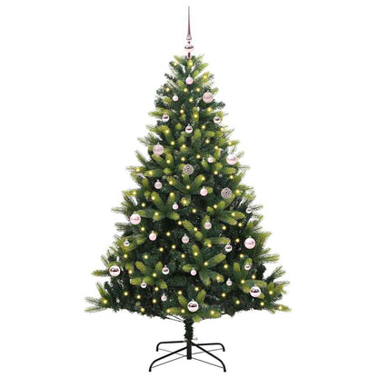 Kunstkerstboom Met Scharnier 150 Leds Groen Pvc En Pe