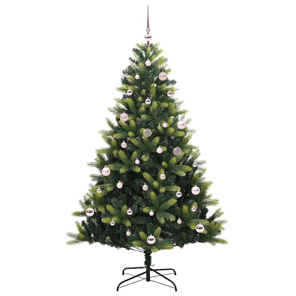 Kunstkerstboom Met Scharnier 150 Leds Groen Pvc En Pe